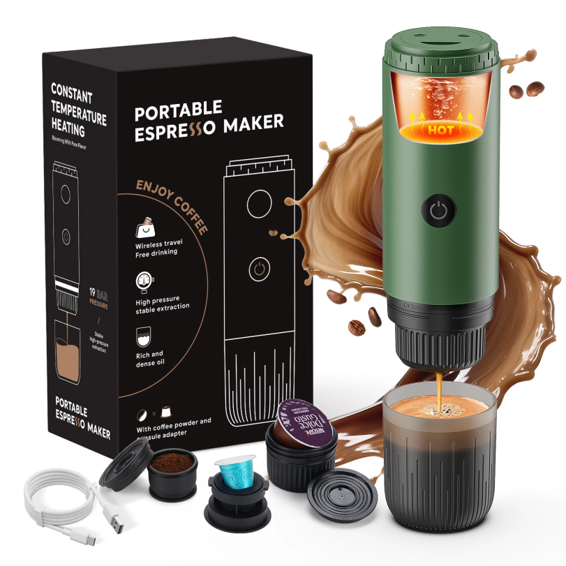 Coffee Equipment Wdt - Portable Espresso Machine 3-in-1 Travel Coffee