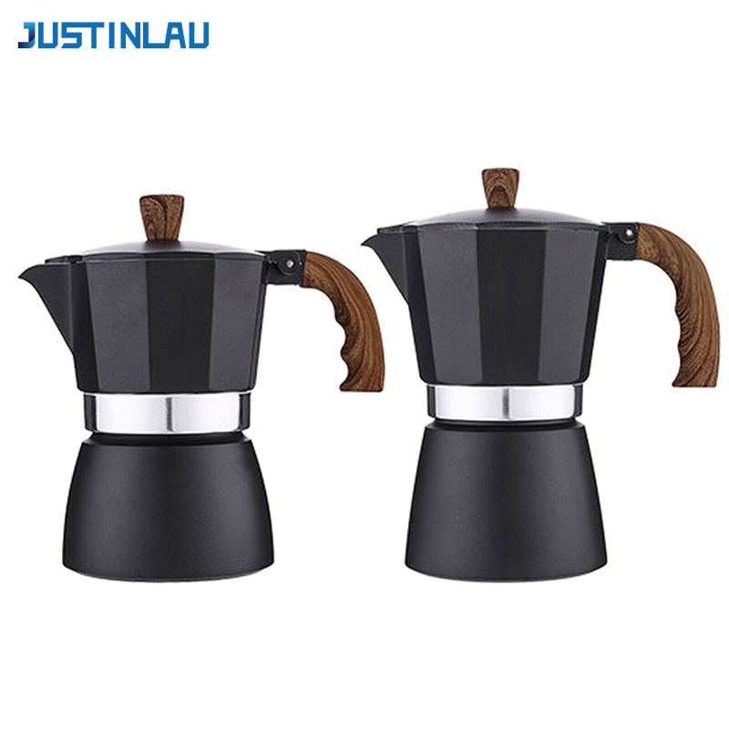 Coffee Equipment Wdt - JUSTINLAU Coffee Moka Pot 150ml/300ml Vintage
