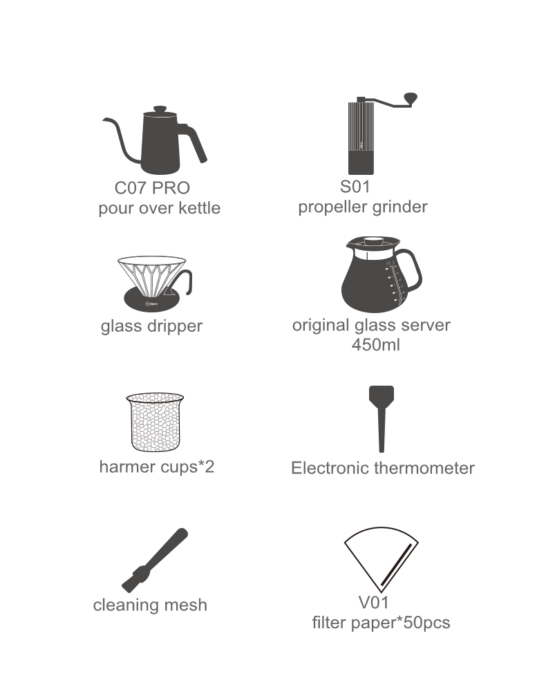 Coffee Equipment Gift Set - 2026unique ZeroHero Coffee Shop Equipment Set