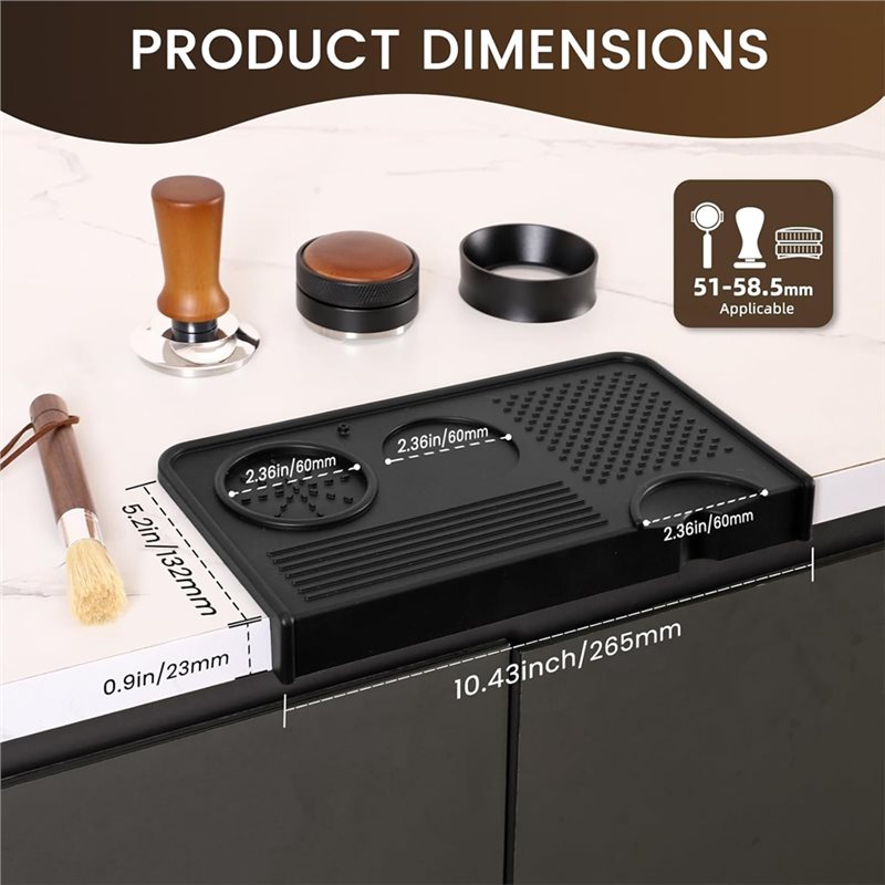 B17B Espresso Tamping Mat And  - Espresso Tamper Set ulasan dan harga