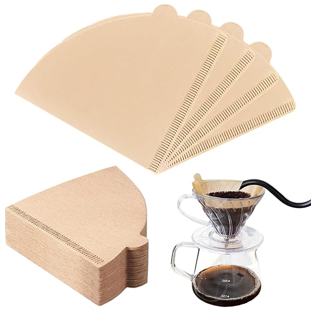100PCS Coffee Filter Paper V-S - Coffee Equipment Cleaner ulasan dan harga