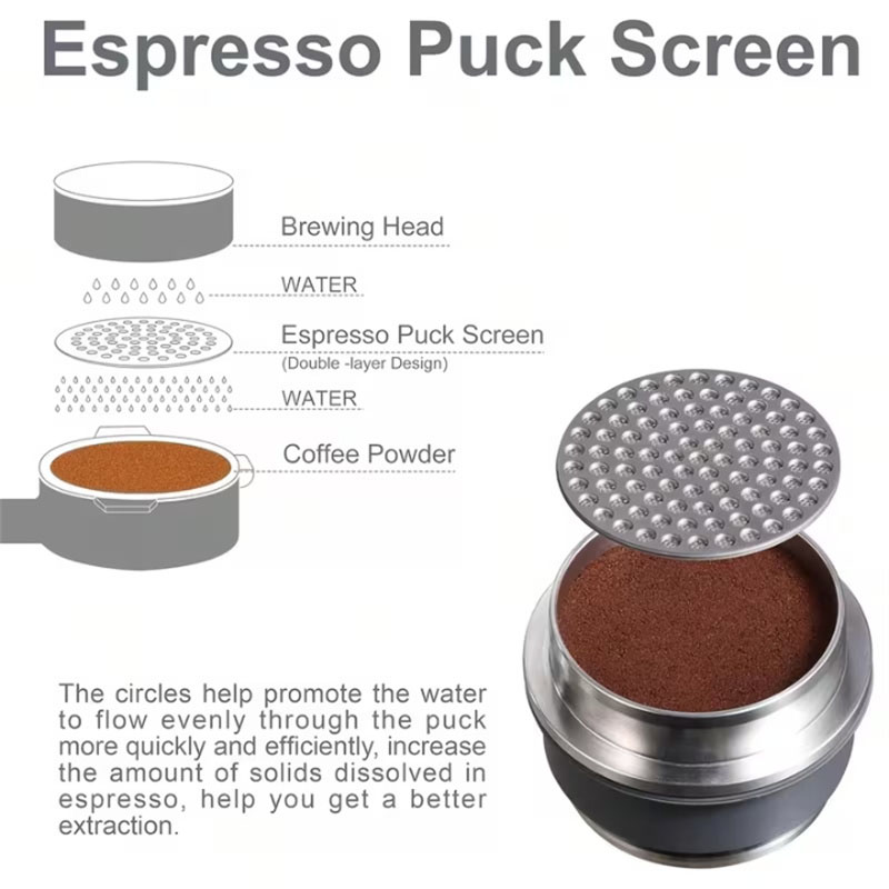 51/53/58mm Espresso Puck Scree - Espresso Tamper Set ulasan dan harga