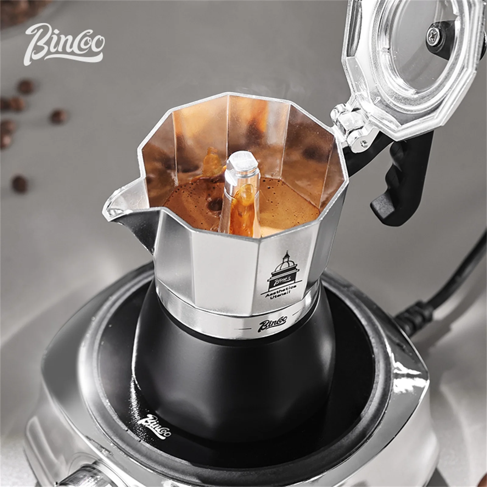 BINCOO Double Valve Moka Pot，E - Coffee Equipment Wdt ulasan dan harga