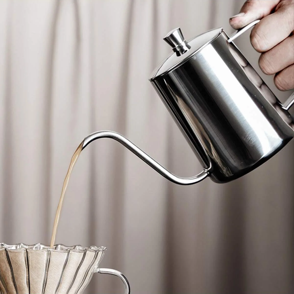 1PC-350ML Pour Over Coffee Ket - Coffee Equipment Pour Over ulasan dan harga