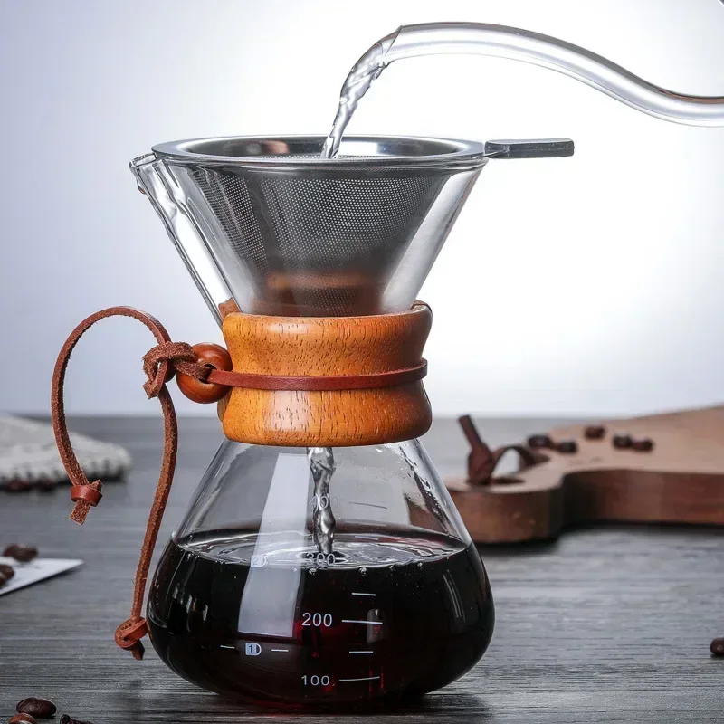 Glass Coffee Kettle with Stain - Coffee Equipment Pour Over ulasan dan harga
