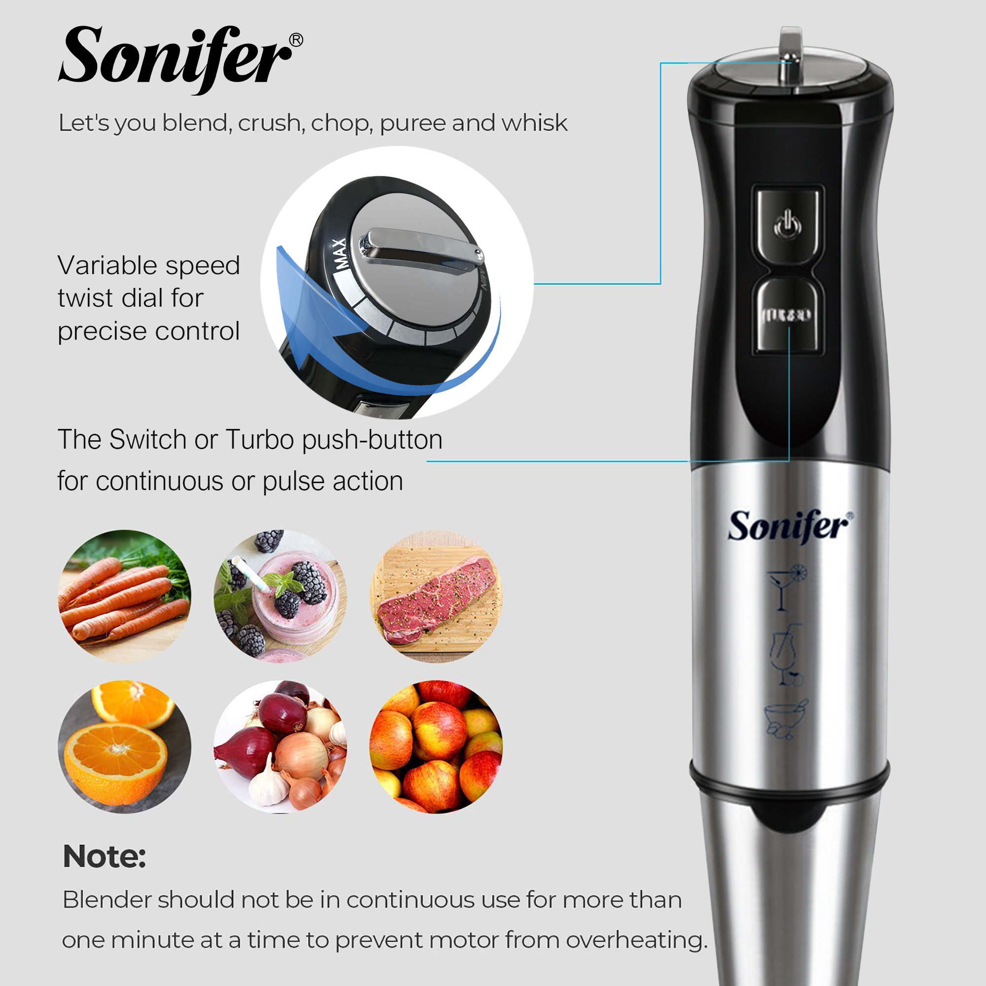 10 in 1 Food Processor 800 W S - Bean Hopper Lid ulasan dan harga