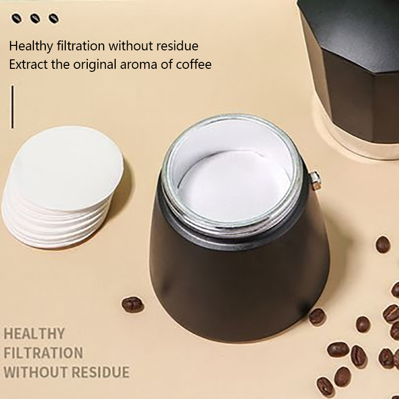 100Pcs Round Coffee Filter Pap - Coffee Equipment Wdt ulasan dan harga