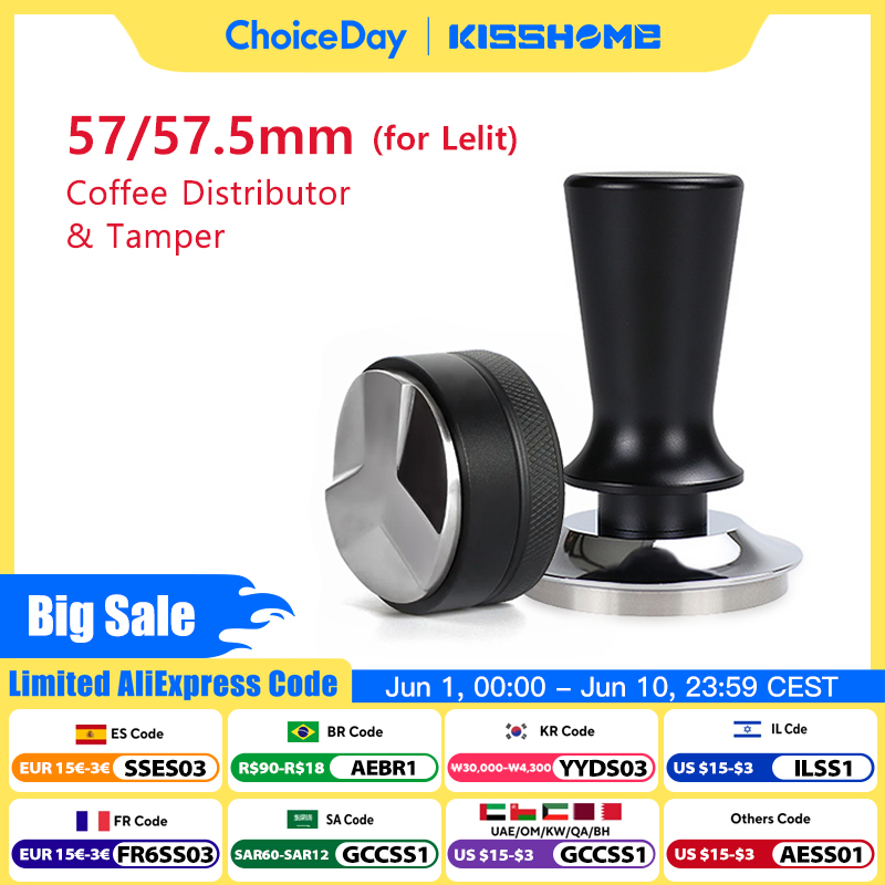 Coffee Tamper 57mm 57.5mm Cons - Espresso Tamper Set ulasan dan harga